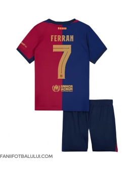 Barcelona Ferran Torres #7 Echipament de Fotbal Replică 2024-25 Copii Acasa (+ Șorturi)